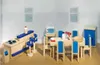 goki 51907 Puppenmöbel Küche, blau/natur (1 Set) Produktbild-Vorschau 1