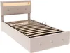 Merax Polsterbett 90x200cm mit LED und Lattenrost, Produktbild-Vorschau 10