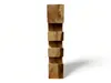 A stack of wooden blocks forming a column, casting a shadow on a white background. Náhled obrázku produktu