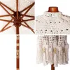 vidaXL Parasol Macrame kremowy 252,5 x 252,5 x 260 cm Podgląd zdjęcia produktu 5
