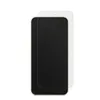 A screen protector is placed on top of a smartphone. Produktbild-Vorschau