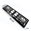 2x držák SPZ 526x120mm | vysoce lesklá černá | držák SPZ do Náhled obrázku produktu 11