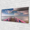 Glasbilder 125x50 Wandbild Druck auf Glas Brücke Meer Produktbild-Vorschau 2