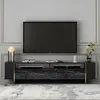 HOMIDEA Angel TV - Meuble TV bas avec 2 portes, design Voir les images du produit 1
