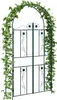 vidaXL Gartenbogen Grün 115 x 37 x 226 cm Stahl Produktbild-Vorschau 3