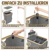 XINZI 140L Wäschekorb mit Deckel Wäschesammler 3 Fächer Produktbild-Vorschau 7