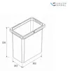 Vauth-Sagel ENVI Free contenitore 12 Liter 183 x 302 x 326 Anteprima dell’immagine prodotto 3