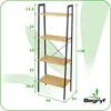 Regał bambusowy do salonu rustykalny BEGRYF 56x34x137 Podgląd zdjęcia produktu 3