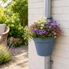 Pot de fleurs Benza en tuyau de descente, bleu pastel – lot Voir les images du produit 2