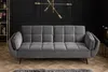 riess-ambiente Retro Schlafsofa BOUTIQUE 213cm grau Samt Produktbild-Vorschau 4