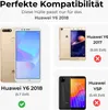 Handytasche für Huawei Y6 (2018) in Blumen Flip Cover Produktbild-Vorschau 2
