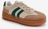 Damen Plateau-Sneaker in Beige-Grün Nesonice 37 Produktbild-Vorschau 4