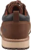 The back view of a brown leather shoe. Voir les images du produit