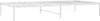 A white metal bed frame on a white background. Produktbild-Vorschau