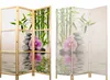 Paravent XXL Blumen Orchidee SPA Steine Bamboo 225x171 cm - Produktbild-Vorschau 3