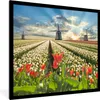 MuchoWow® Gerahmtes Poster Windmühle - Tulpen - Himmel - Produktbild-Vorschau 1