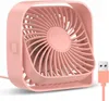 USB ventilátor Tichý mini stolní ventilátor TOPK K50 růžový Náhled obrázku produktu 2