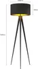 Lindby Stehlampe Benik, Tripod, Textil, schwarz/gold, 153cm Produktbild-Vorschau 7