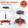 GOPLUS Werkstatthocker 41-56cm höhenverstellbar, Rollhocker Produktbild-Vorschau 5