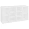 vidaXL Panca per scarpe bianca 103x30x55 cm Materiale a Anteprima dell’immagine prodotto 1