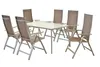 Merxx Gartenmöbelset Carrara 7tlg., 6 Klappsessel taupe, 1 Produktbild-Vorschau 1