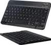Two black Bluetooth keyboards are shown against a white background. The top keyboard is angled, showing the keys and some controls at the top. The bottom keyboard is also angled, showing a different perspective of its keys. Náhled obrázku produktu
