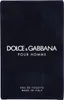 The image shows the front of a dark blue box for Dolce & Gabbana Pour Homme Eau de Toilette. Voir les images du produit