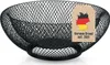 Intirilife Obstkorb aus Metall in Schwarz - Modische runde Produktbild-Vorschau 1
