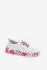 Leder Damenhalbschuhe mit Musterplattform Fuchsia Femela 40 Produktbild-Vorschau 4