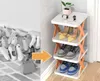 4er Pack Zusammenklappbares Schuhregal aus PP, Produktbild-Vorschau 3