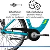 Zündapp Z600 City E Bike Damen 28 Zoll türkisblau Produktbild-Vorschau 7