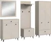 Garderoben-Set Notes | beige matt/sandfarben | 5-teilig Produktbild-Vorschau 1