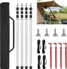 Tige de tente Jayseuw 4pcs tige de tarp télescopique en Voir les images du produit 1