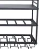 3Tier Casier à vin mural moderne avec porte-verre, Voir les images du produit 6