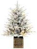 HOMCOM Tisch-Weihnachtsbaum 90 cm, beleuchtet, beschneit, Produktbild-Vorschau 1