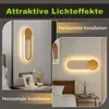 ZMH LED nástěnné světlo vnitřní nástěnné svítidlo 12W Náhled obrázku produktu 6