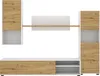 Dmora Parete Attrezzata Artex 41x220x180h cm Marrone Rovere Anteprima dell’immagine prodotto 5