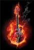 Wallario selbstklebendes Poster - Brennende Gitarre, Größe: Produktbild-Vorschau 1