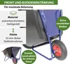 1-Rad Schubkarre XXL 290 L 300 kg Luftrad Metallfelge Produktbild-Vorschau 6