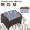 COSTWAY Set da 2 sgabelli in polyrattan, sgabelli con Anteprima dell’immagine prodotto 5