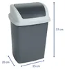 MAUL Abfalleimer MAULswing 10 l Kunststoff 25 x 20 x 37 cm Produktbild-Vorschau 2