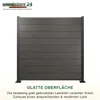 Woodstore24 - WPC Sichtschutzzaun - anthrazit – 4 x Zaun & Produktbild-Vorschau 3