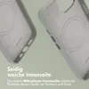 Accezz MagSafe Leather Backcover iPhone 15 - Light Grey Produktbild-Vorschau 5