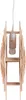 A pendant light fixture with a wooden frame. Produktbild-Vorschau
