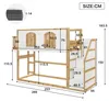STILVORA Kinderbett 90x200cm mit Treppenschrank, Hochbett Produktbild-Vorschau 7