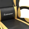 Gaming-Stuhl Drehbar Schwarz und Golden Kunstleder Produktbild-Vorschau 6