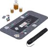 Tappetino da poker Relaxdays 120 x 60 cm, Texas Hold'em, Anteprima dell’immagine prodotto 1