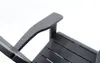 A close-up view of the armrest and seat slats of a dark gray Adirondack chair. Produktbild-Vorschau