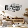 Bild auf Leinwand - Leinwandbild - 5 Teile - Alt Motorrad Produktbild-Vorschau 7
