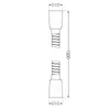 Mexen Brauseschlauch 150 cm, Graphit - 79460-66 Produktbild-Vorschau 2